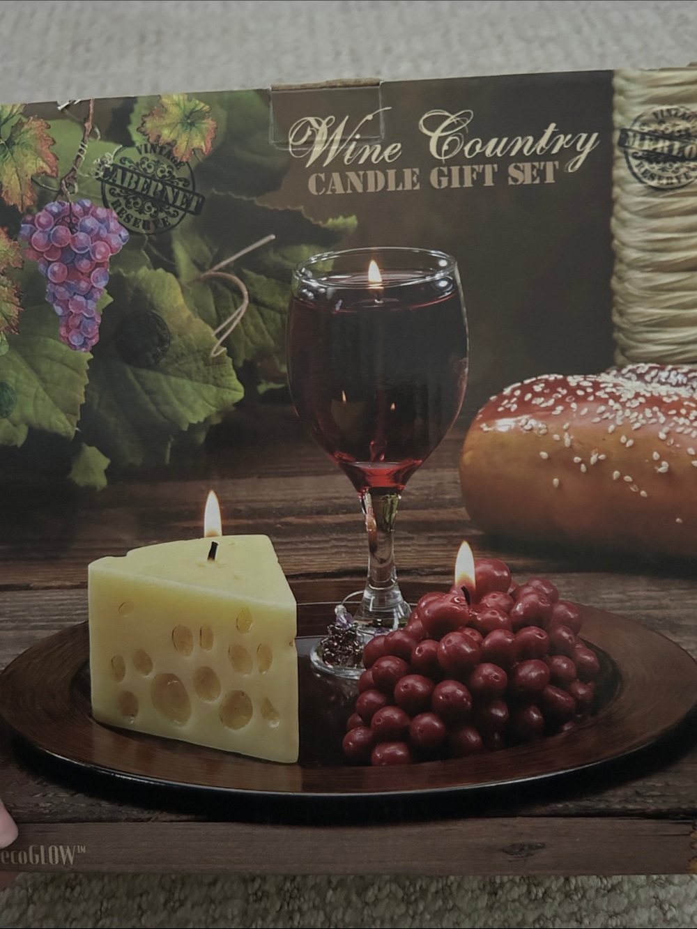 New! Wine 🍷 Country Candle Set